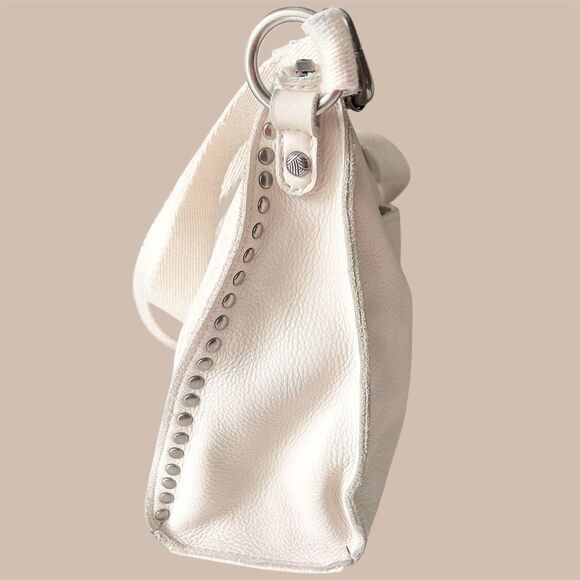 The Sak Crossbody bag Cream Soft Pebble Tooled Leather Purse Bohemian Neutral - Picture 7 of 15